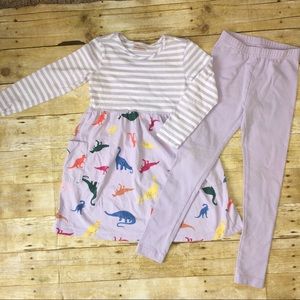Hannah Andersson Dress and Leggings size 6/7